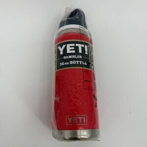 NEW Rescue Red YETI® 36 Ounce Chug Bottle - Authentic - New Retired Color